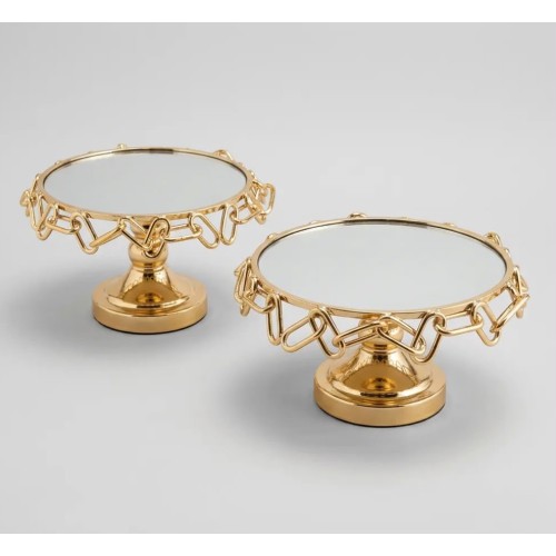 2’Lİ AYAKLI GOLD ZİNCİR SUNUMLUK
